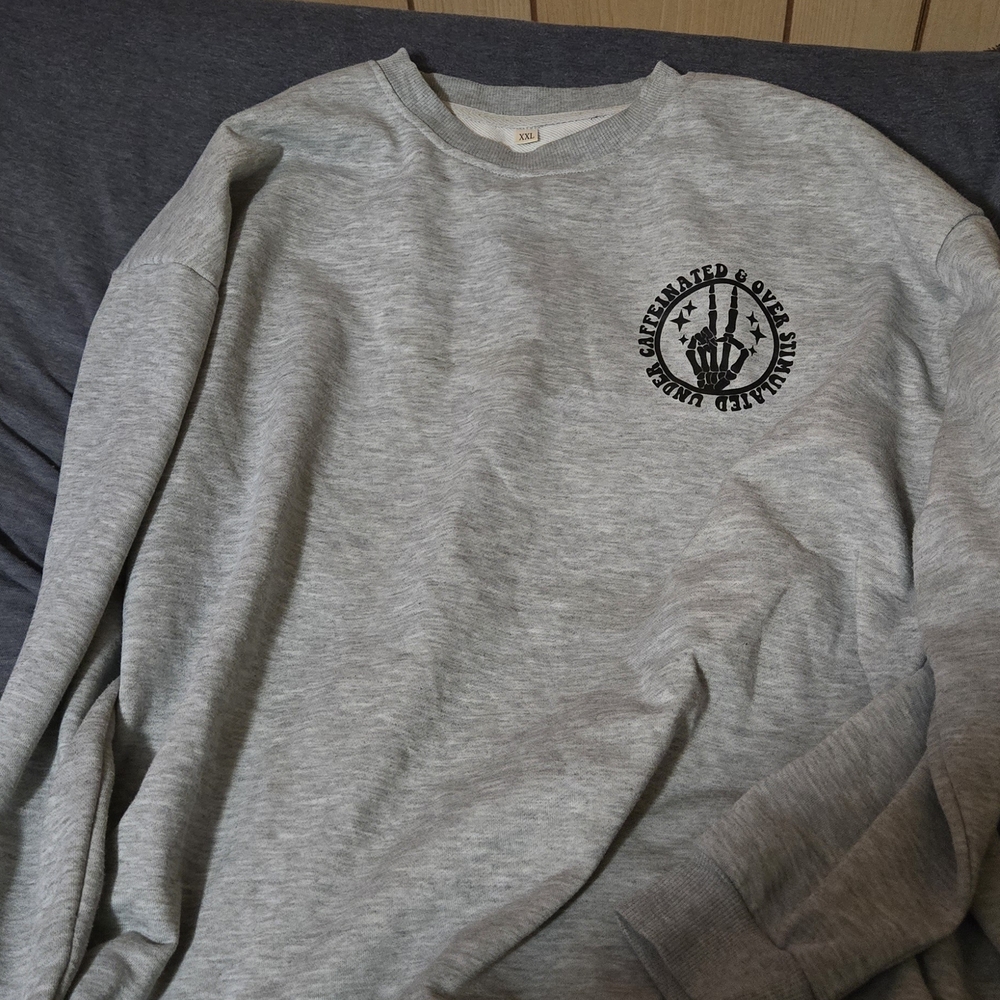 Gray Graphic Sweatshirt